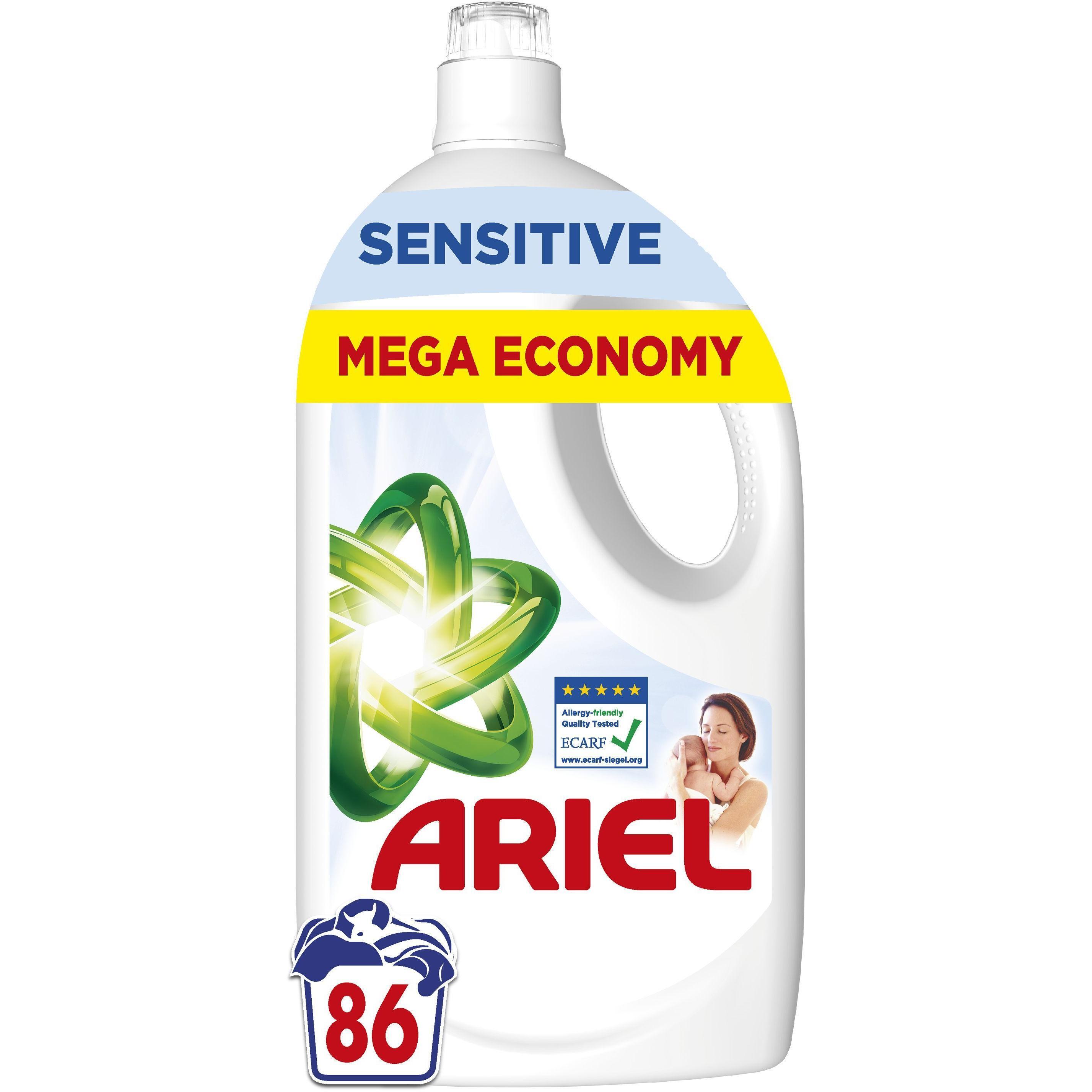 Гель для прання Ariel для чутливої шкіри 3,87лфото1