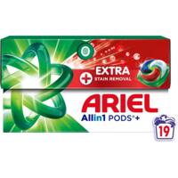 Капсули для прання Ariel Pods+ All-in-1 Extra Stain Removal 19 шт для білих та світлих речей, екстрасила виведення плям