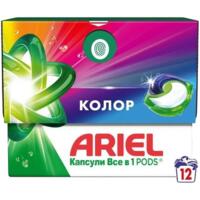 Капсули для прання Ariel Pods Clean&Fresh Color 12 шт автомат, свіжість та колір