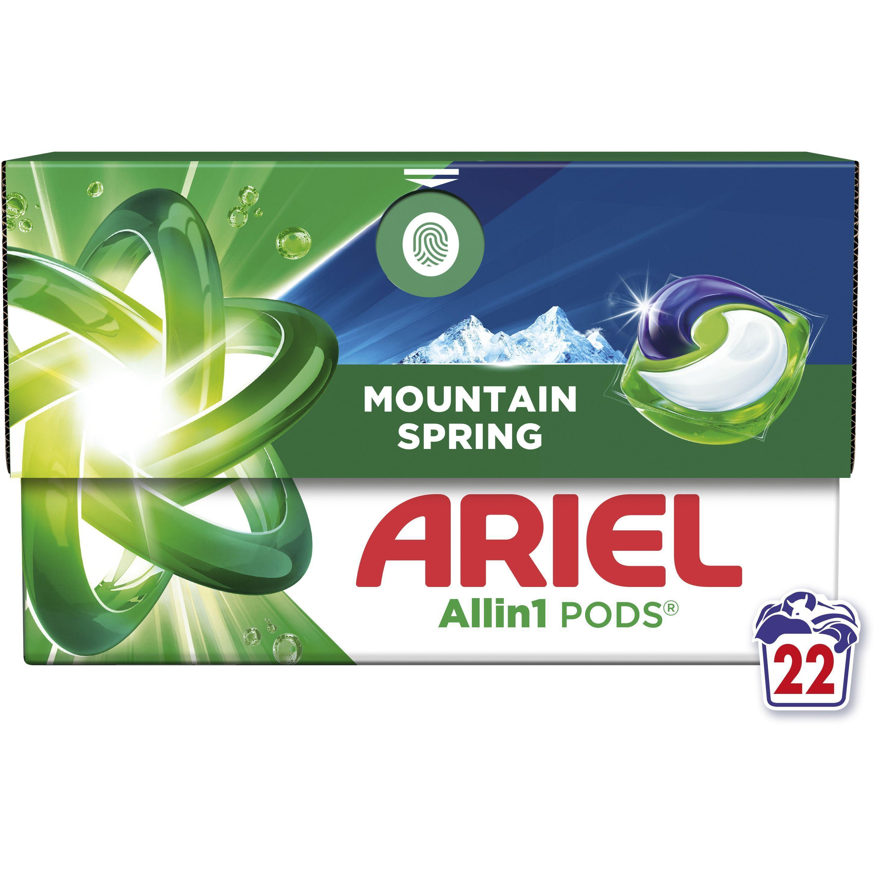 Капсули для прання Ariel Pods All-in-1 Гірське джерело 22 штфото1