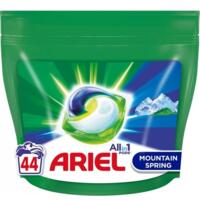 Капсули для прання Ariel Pods All-in-1 Гірське джерело 44 шт чистота та свіжість