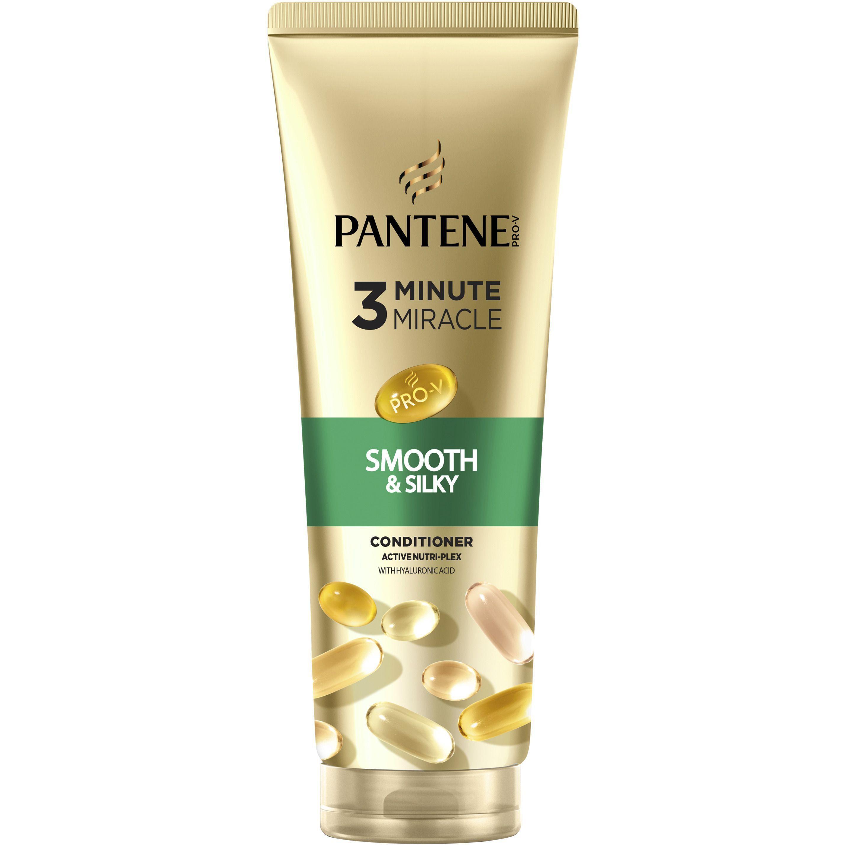 Бальзам для волос Pantene блестящее и шелковистое чудо за 3 минуты 220мл фото 1