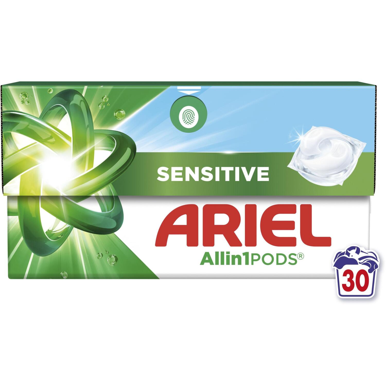 Капсули для прання Ariel Pods All-in-1 Sensitive Skin 30 штфото