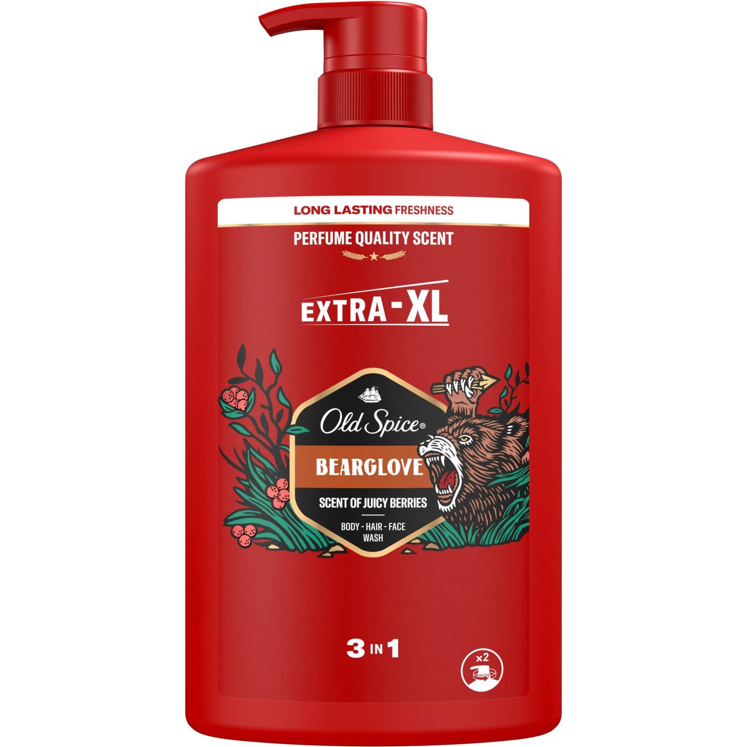 Гель для душу Old Spice та шампунь 2-в-1 Bearglove 1000млфото