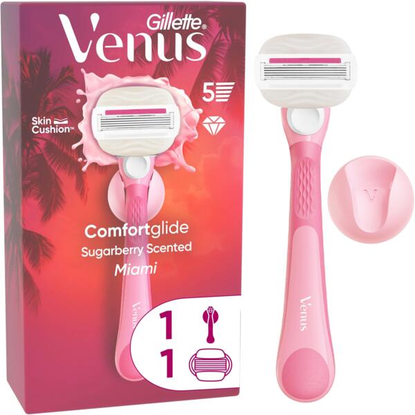 Бритва Gillette Venus ComfortGlide Sugarberry MiamiVibes со сменным картриджем