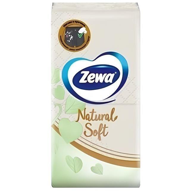 Носові хусточки Zewa Softis NaturalSoft 9штфото1