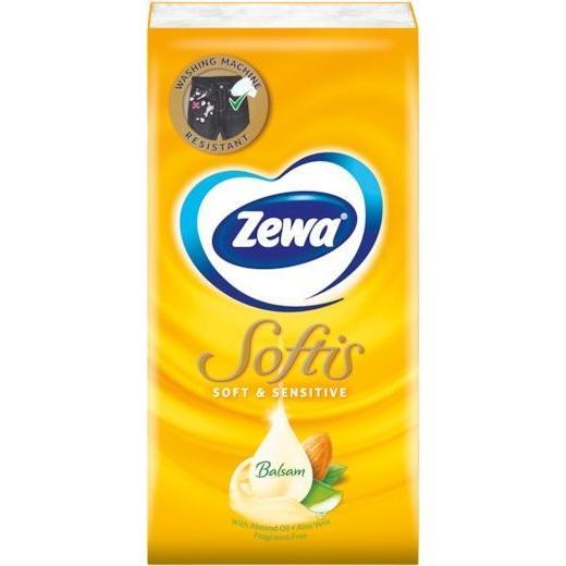 Носові хусточки Zewa Softis Soft&Sensitive 9штфото
