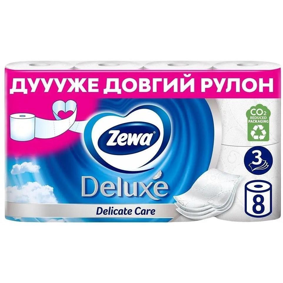 Туалетная бумага Zewa Deluxe (белая) WinterLE 8шт фото 1