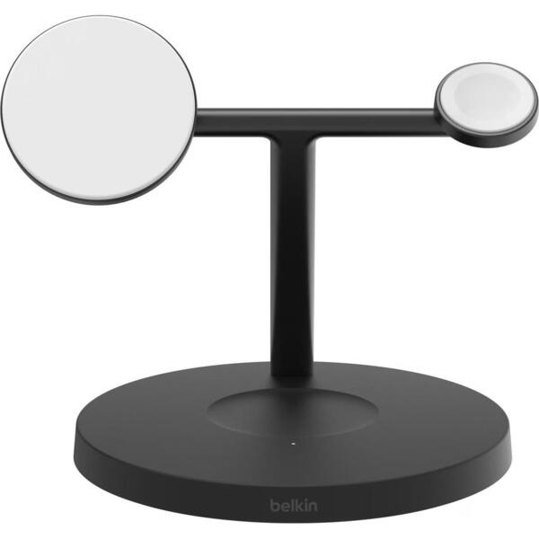 

Беспроводное зарядное устройство Belkin 3in1 Magnetic Pad Qi2 15Вт, Black (WIZ032KQBK)
