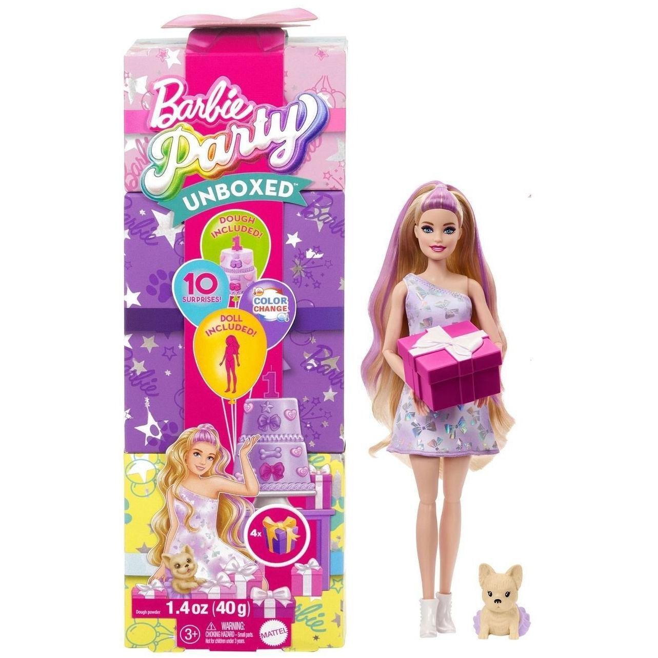 Лялька Barbie Вечірка-сюрприз у лілових тонах (JFG70)фото