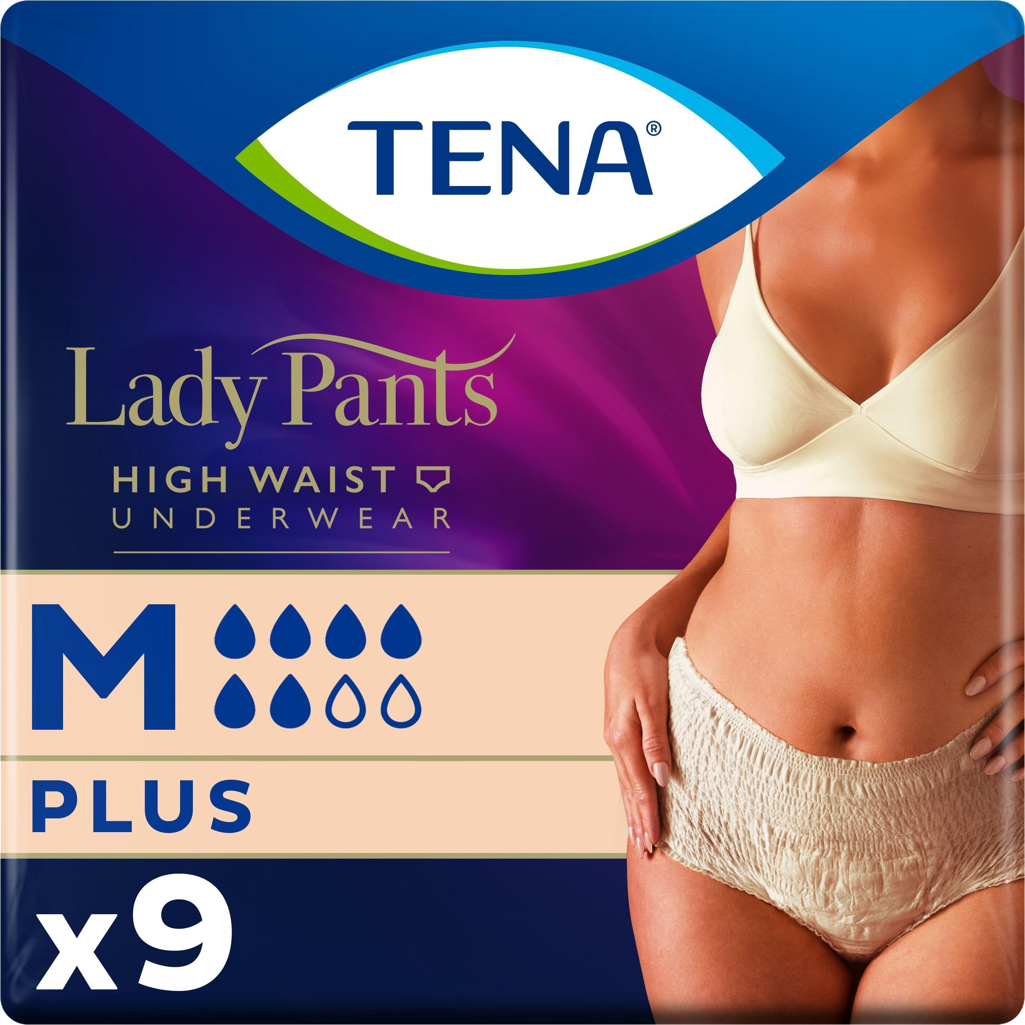 Урологические трусы для женщин Tena LadyPants Plus M Crème East 9шт фото 1