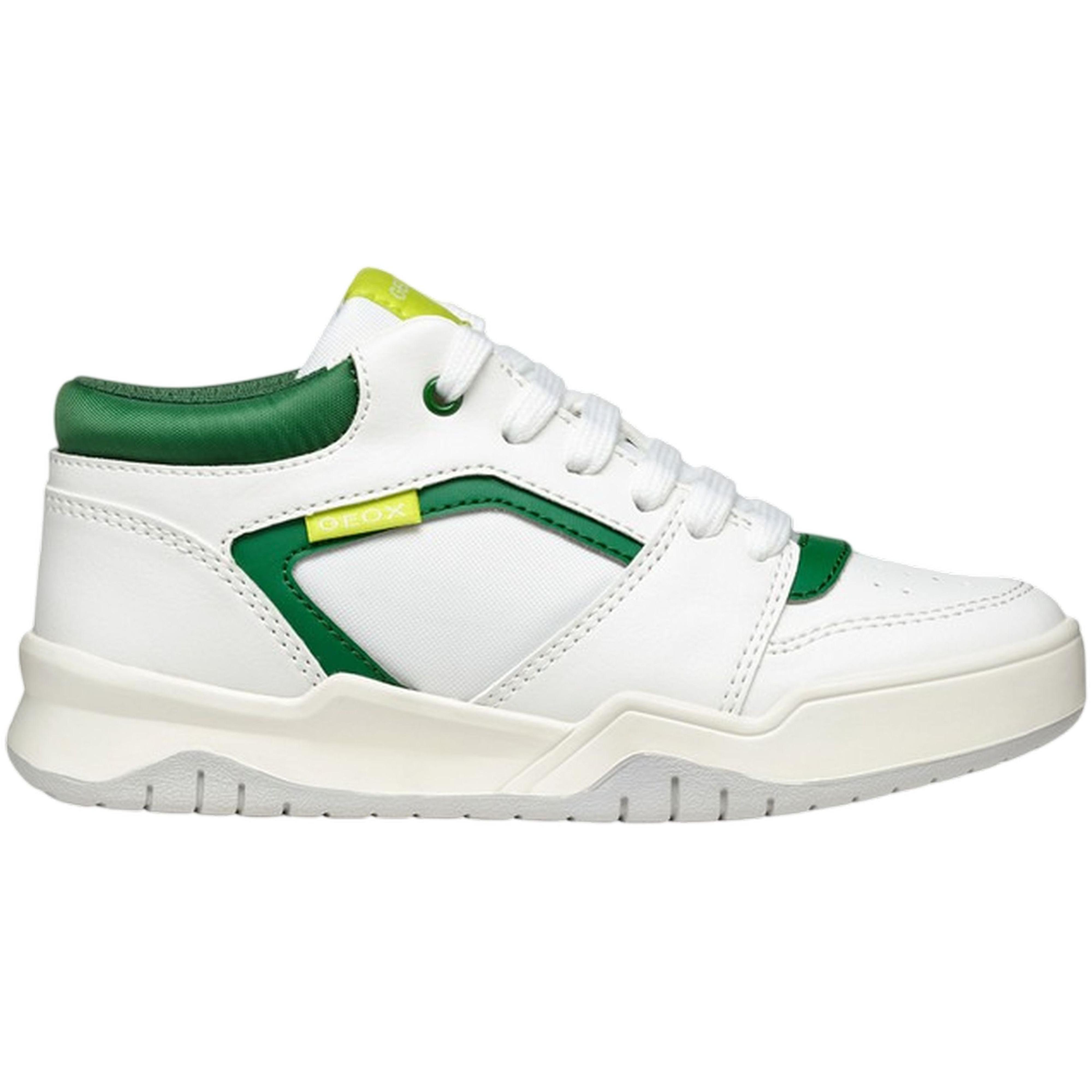Кеды высокие для мальчиков Geox Perth J557RA-054FU-C0547 35 белые фото 1