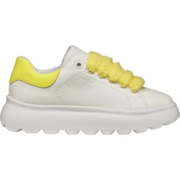 

Кроссовки для девочек Geox Puffypop J55MRA-000BC-C0552 37 белые/желтые