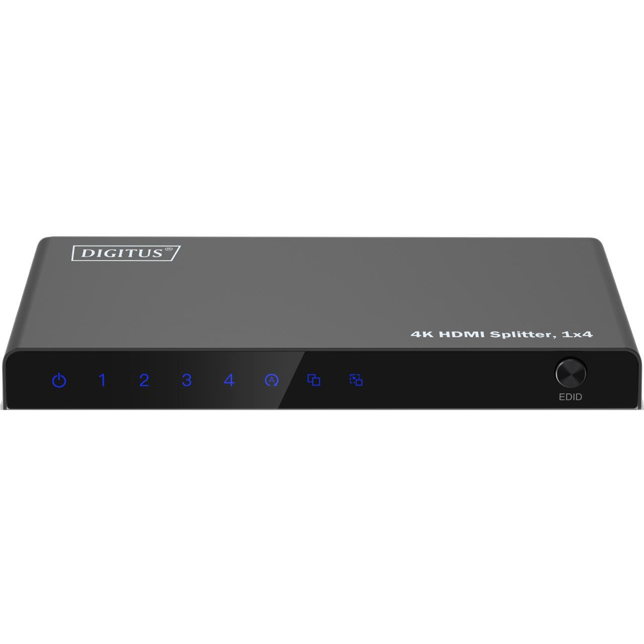 Відеосплітер DIGITUS HDMI (INx1 - OUTx4), 4Kфото1