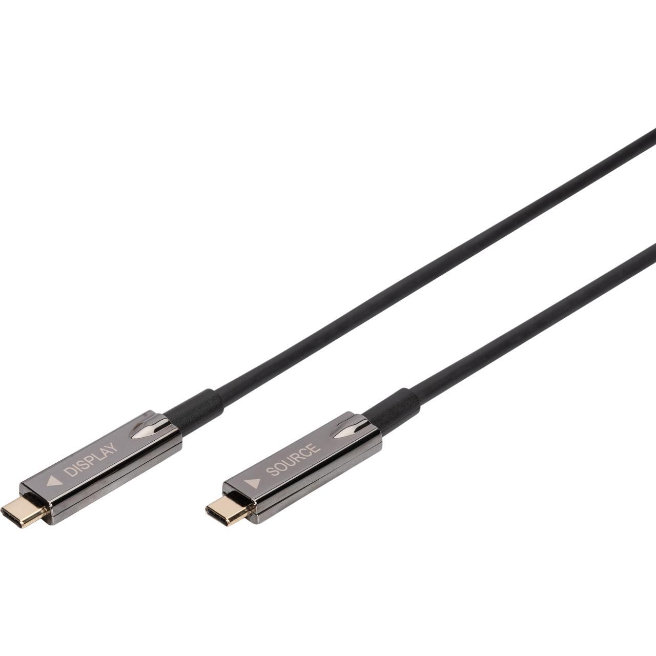 Кабель DIGITUS USB-C - Type C M/M, 15m Black (AK-330160-150-S)фото1