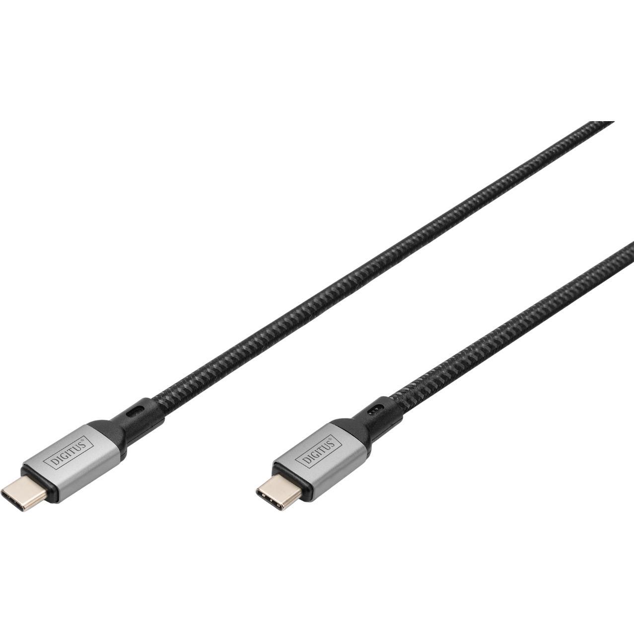 Кабель DIGITUS USB 4.0 Type-C -Type-C 3m Black (DB-300443-030-S)фото