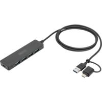 USB xаб DIGITUS USB-A/C 4хUSB-А, 1.2 m (DA-70236)
