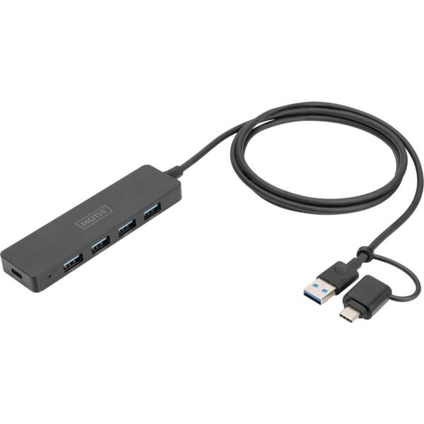 

USB xаб DIGITUS USB-A/C 4хUSB-А, 1.2 m (DA-70236)