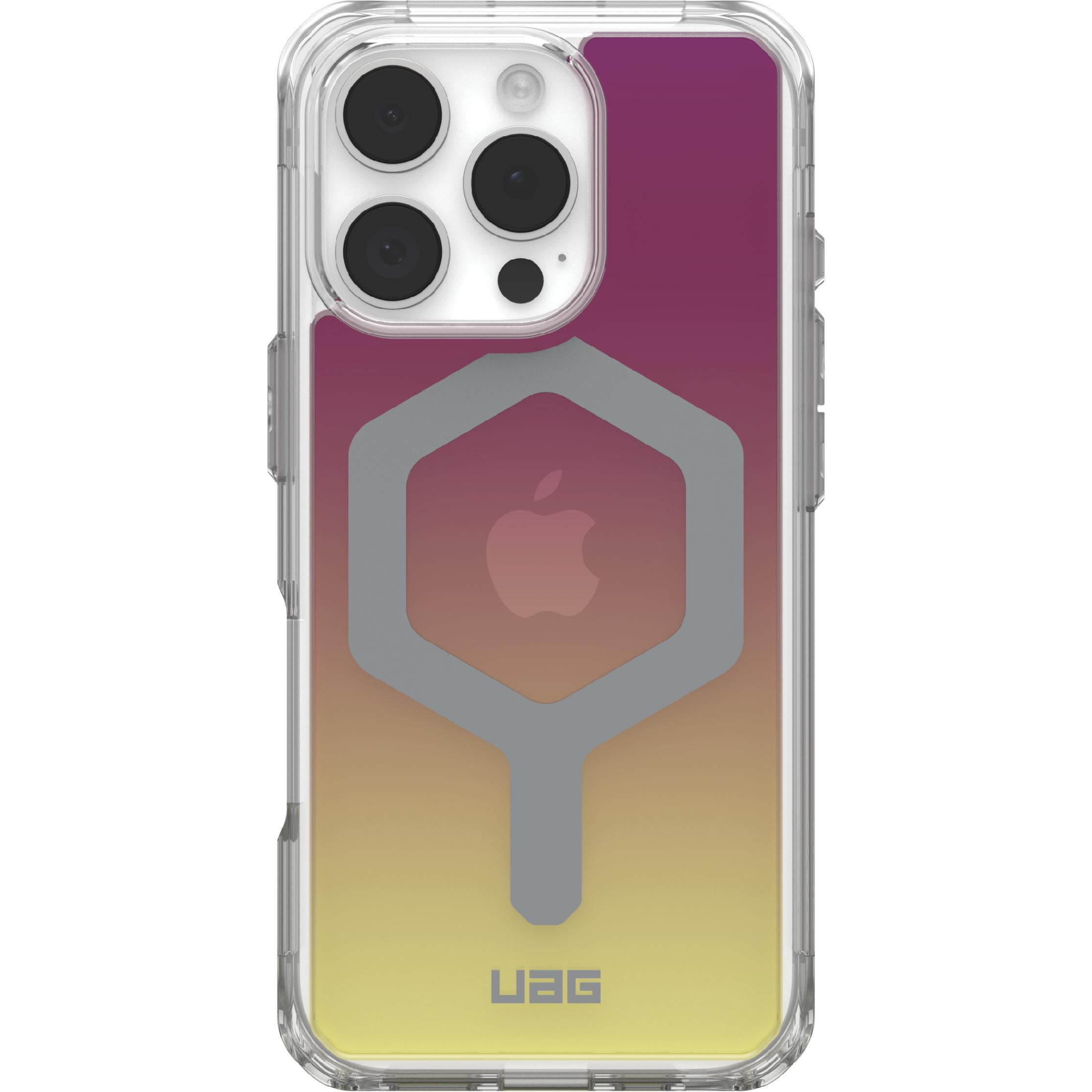 Чохол UAG для iPhone 16 Pro, Plyo Magsafe LE, Maroon/Yellow Ombreфото1