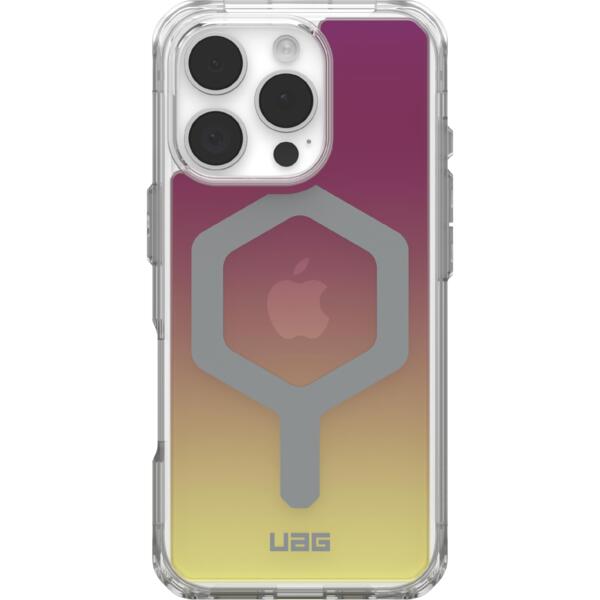 Чехол UAG для iPhone 16 Pro, Plyo Magsafe LE, Maroon/Yellow Ombre