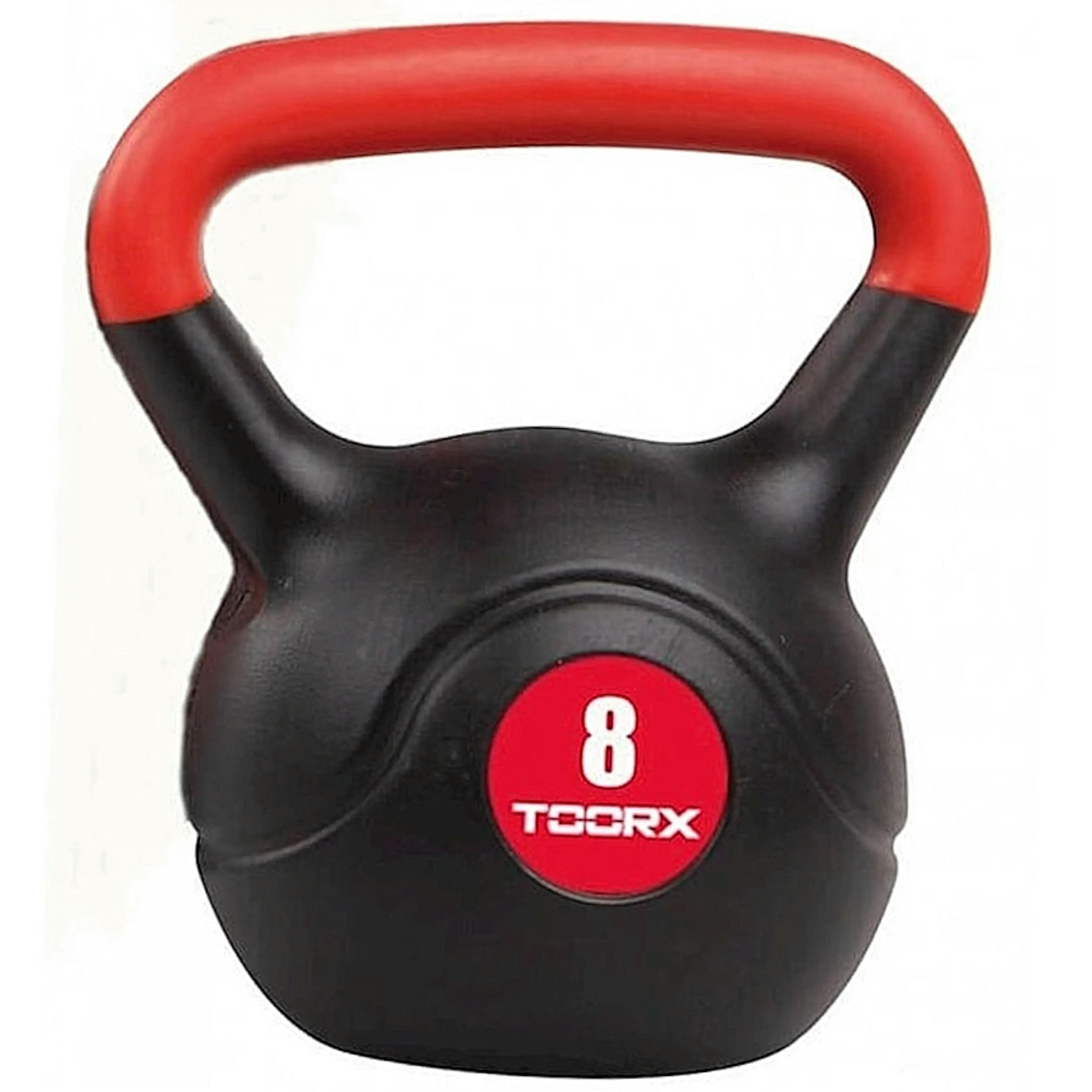 Гиря вінілова Toorx PVC 8кг Black/Orange (KRP-8)фото1