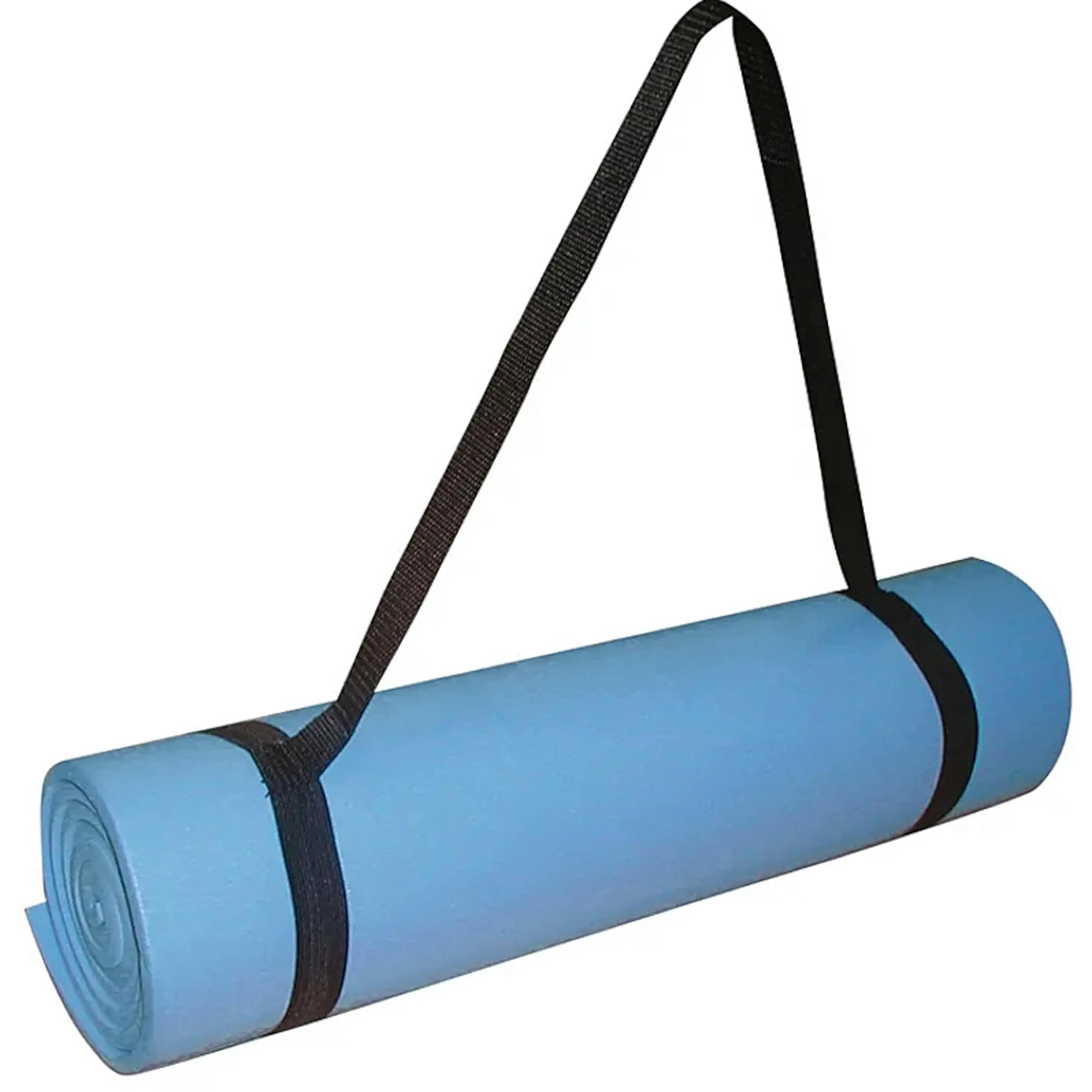 Килимок спортивний Toorx Rolled 160х50х0,8см для йоги та фітнесу Azzurro (MAT-160)фото1