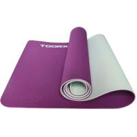 Килимок спортивний Toorx Yoga Professional TPE 183х60х0,6см для йоги та фітнесу Burgundi/Perla (MAT-184)