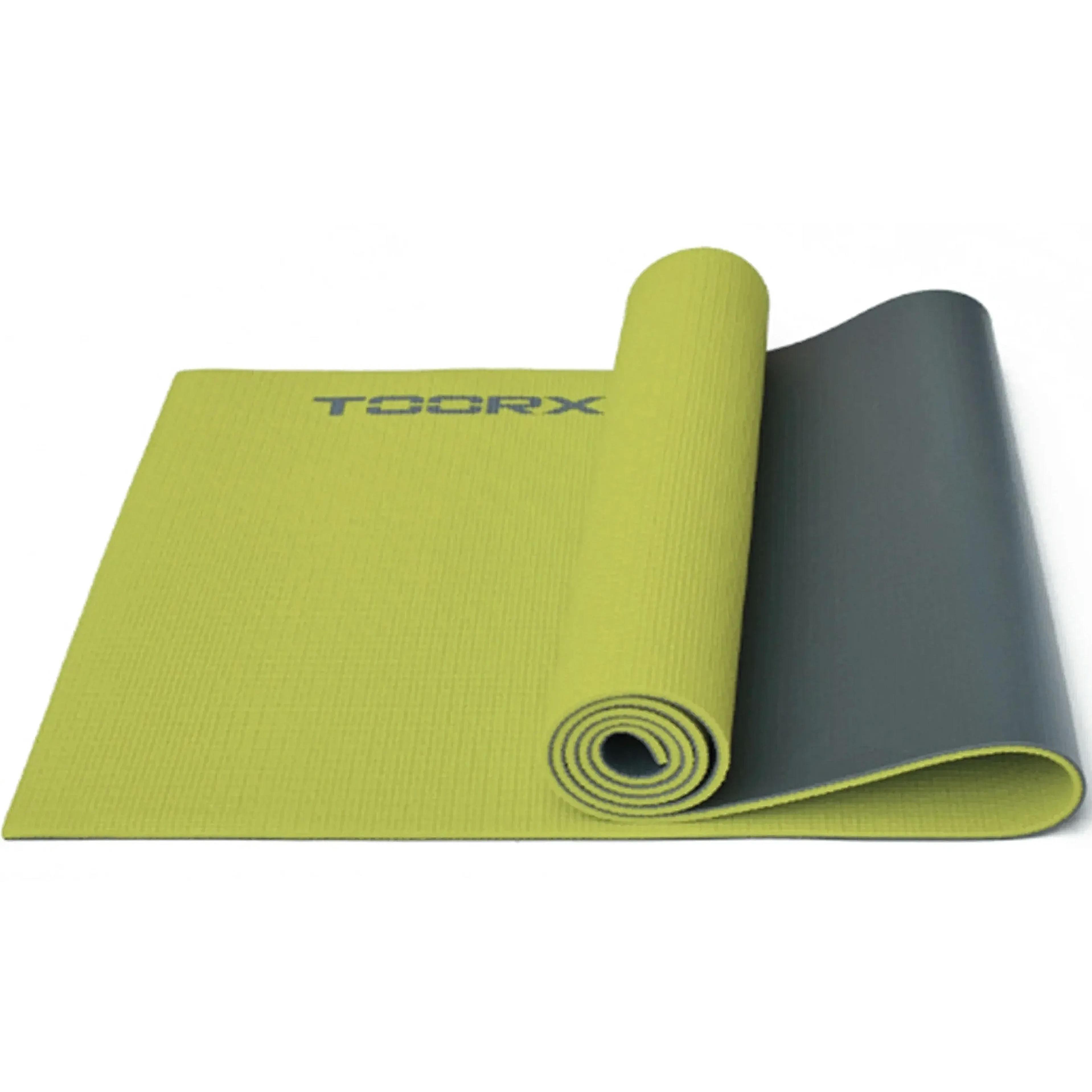Килимок спортивний Toorx Yoga PVC 173х60х0,6см для йоги та фітнесу Verde/Antracite (MAT-176)фото1