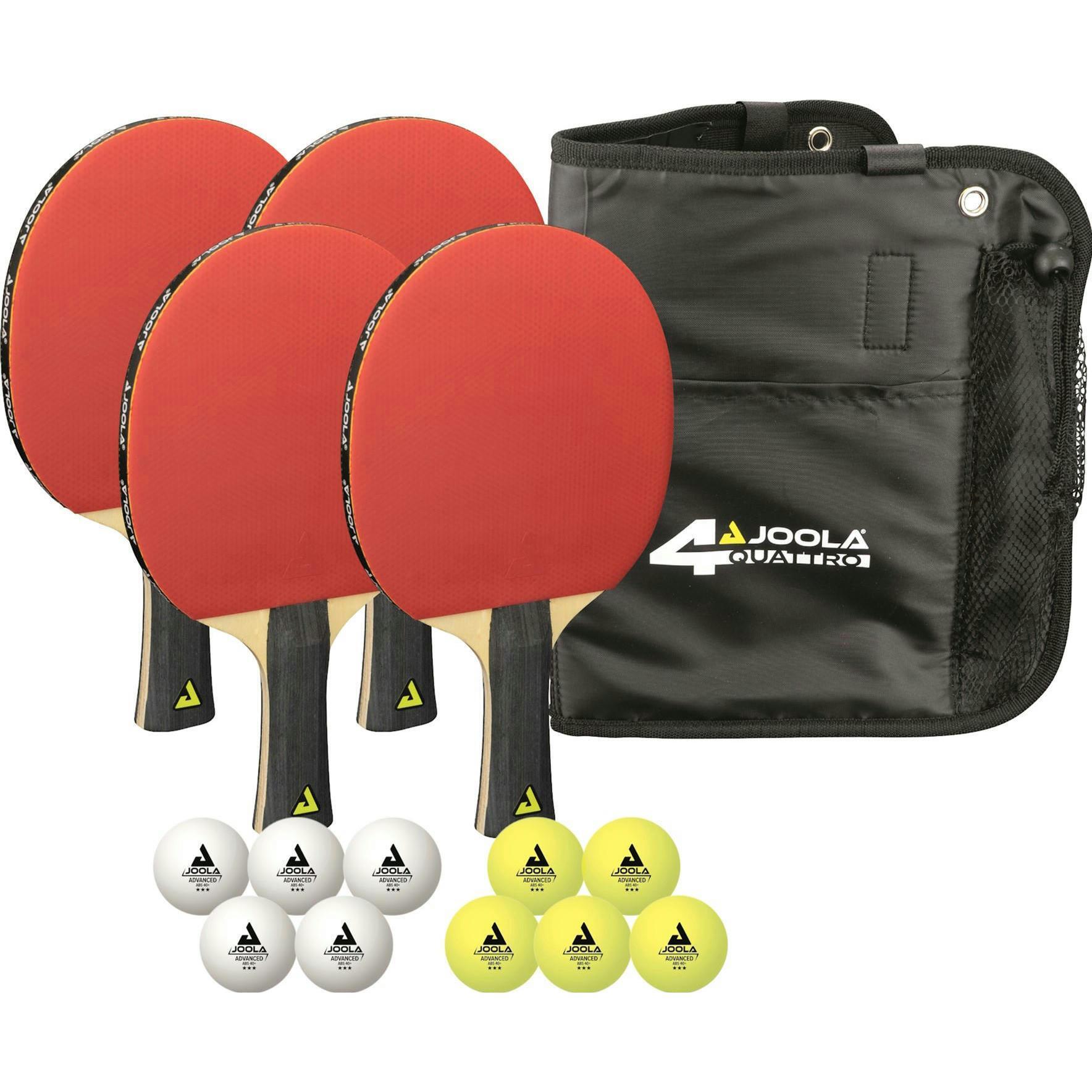 Набор для настольного тенниса Joola Quattro 4 ракетки 10 мячиков (54818) фото 1