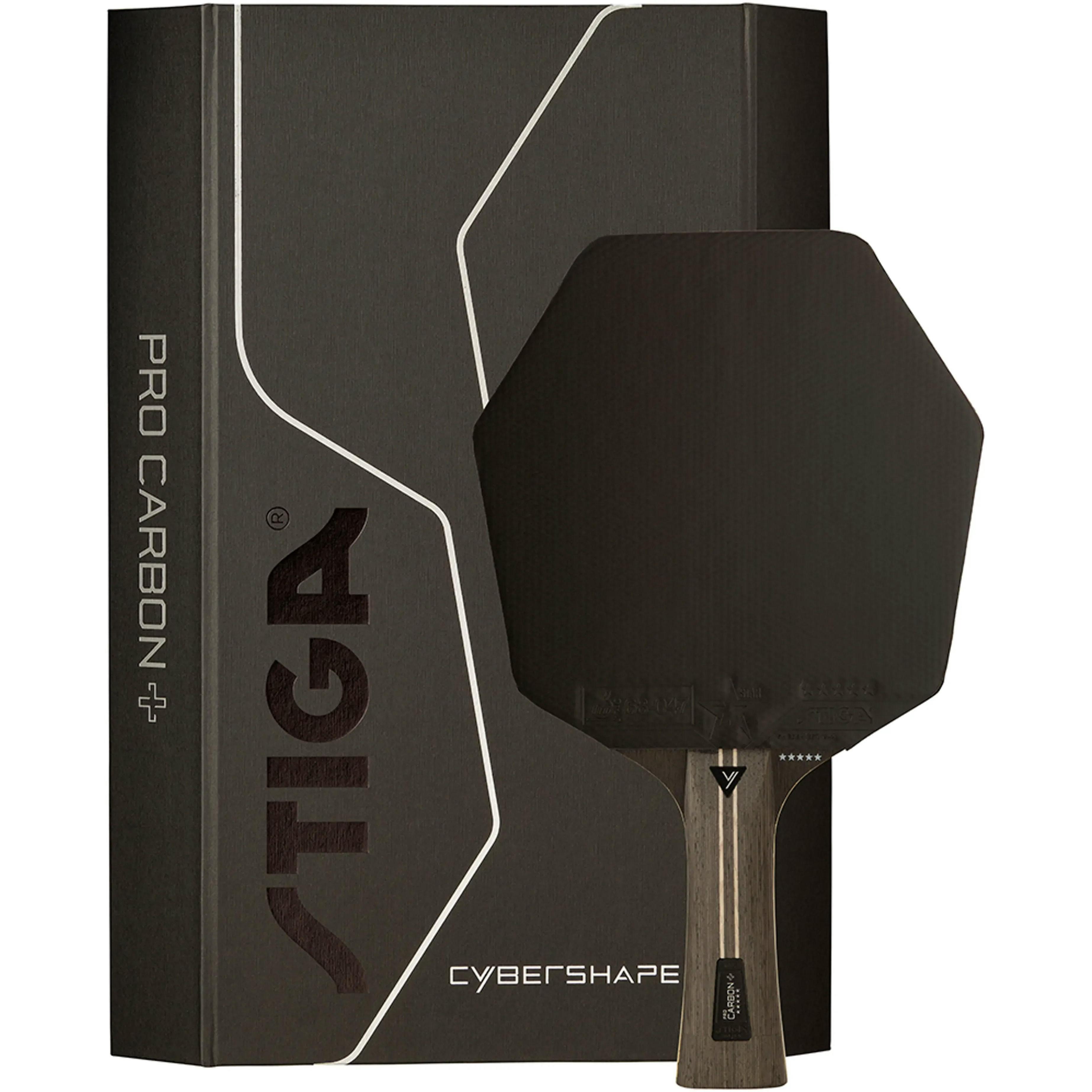 Ракетка для настільного тенісу Stiga Pro Carbon Plus Cybershape 5 Star FL (1215-0401-35)фото1