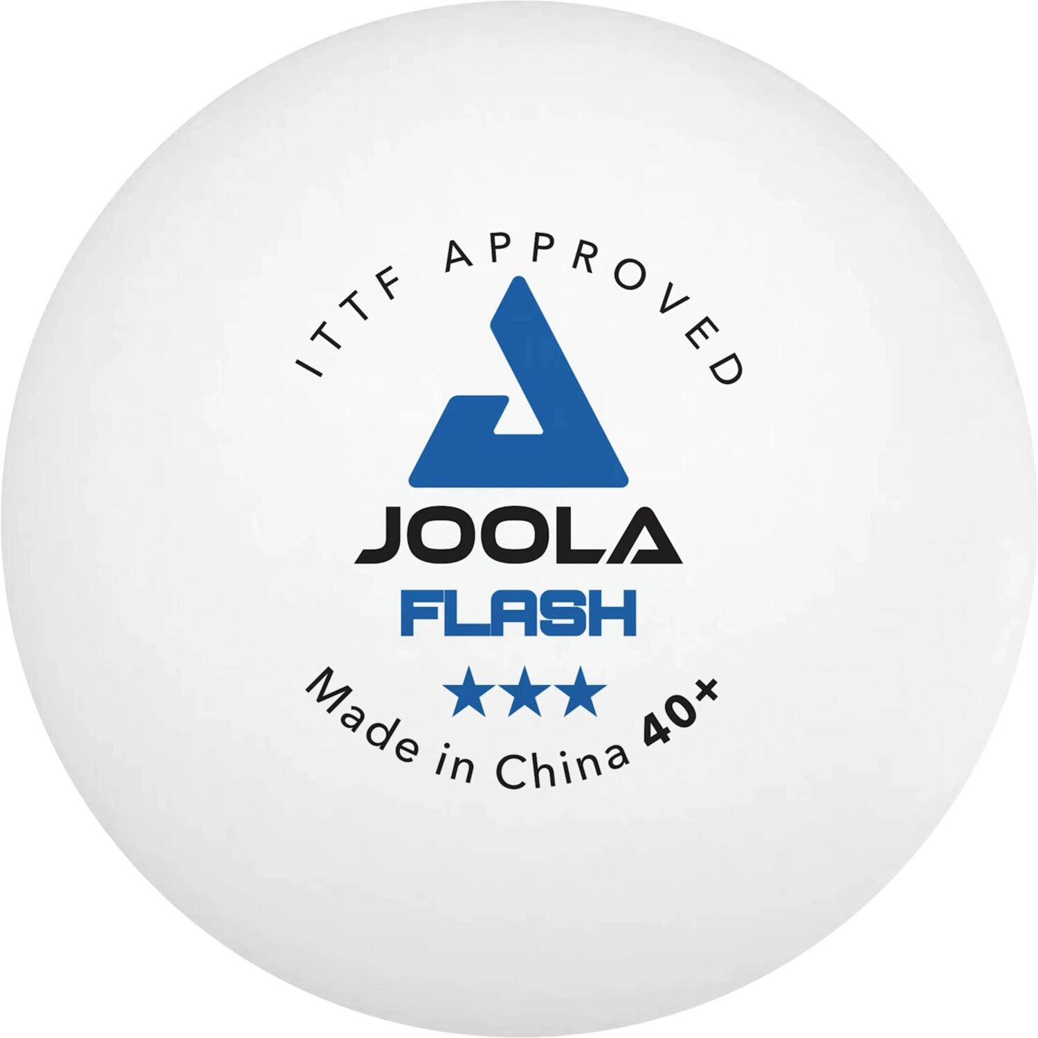 М'ячі для настільного тенісу Joola Flash 40+ White 6шт (40041)фото