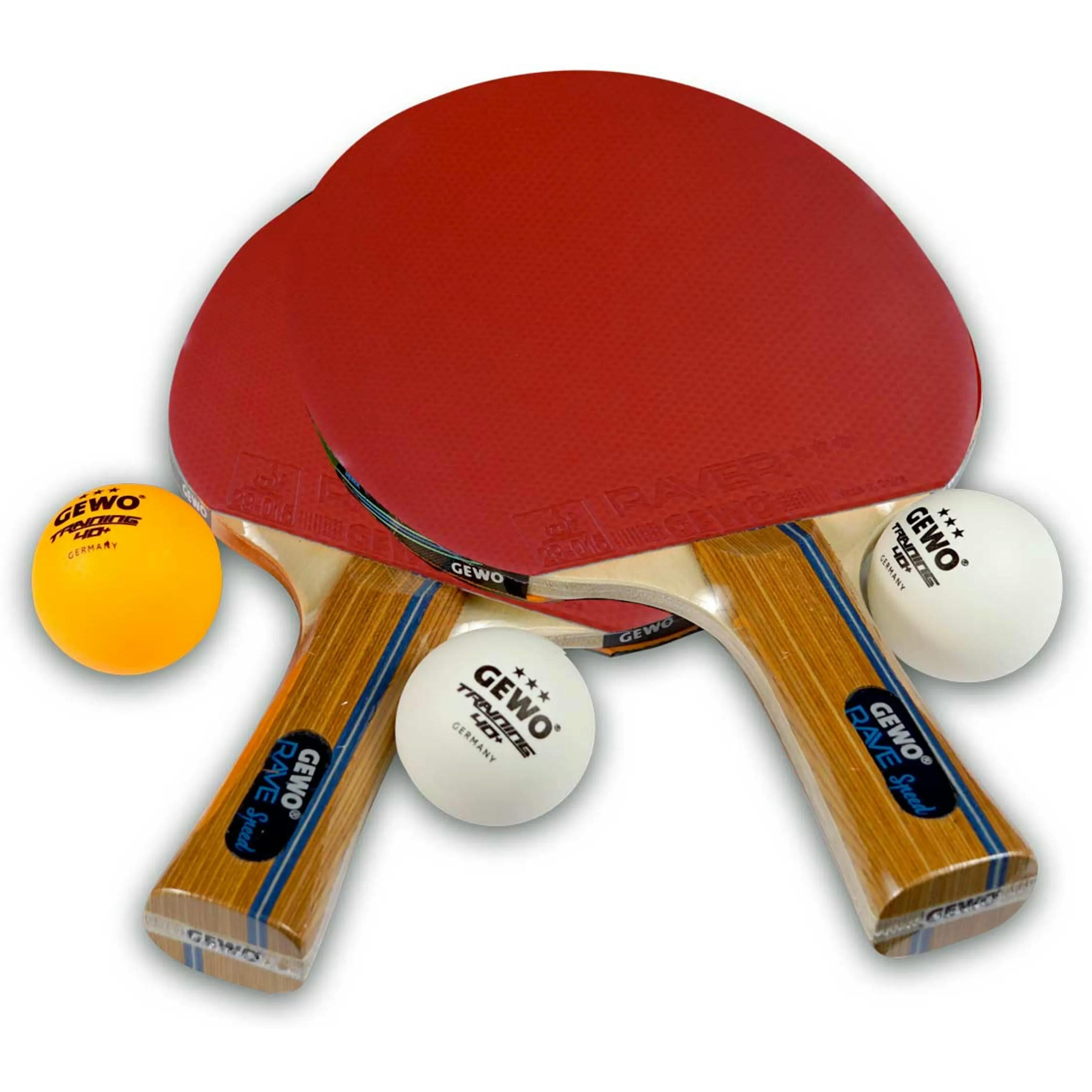 Набір для настільного тенісу Gewo Rave Speed 2 ракетки 3 м'ячика (86080000)фото1