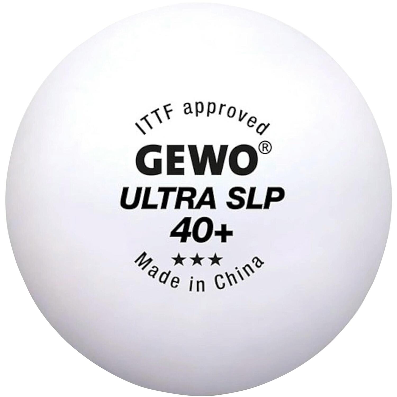 М'ячі для настільного тенісу Gewo Ultra SLP 40+ ITTF 6шт (81351200)фото