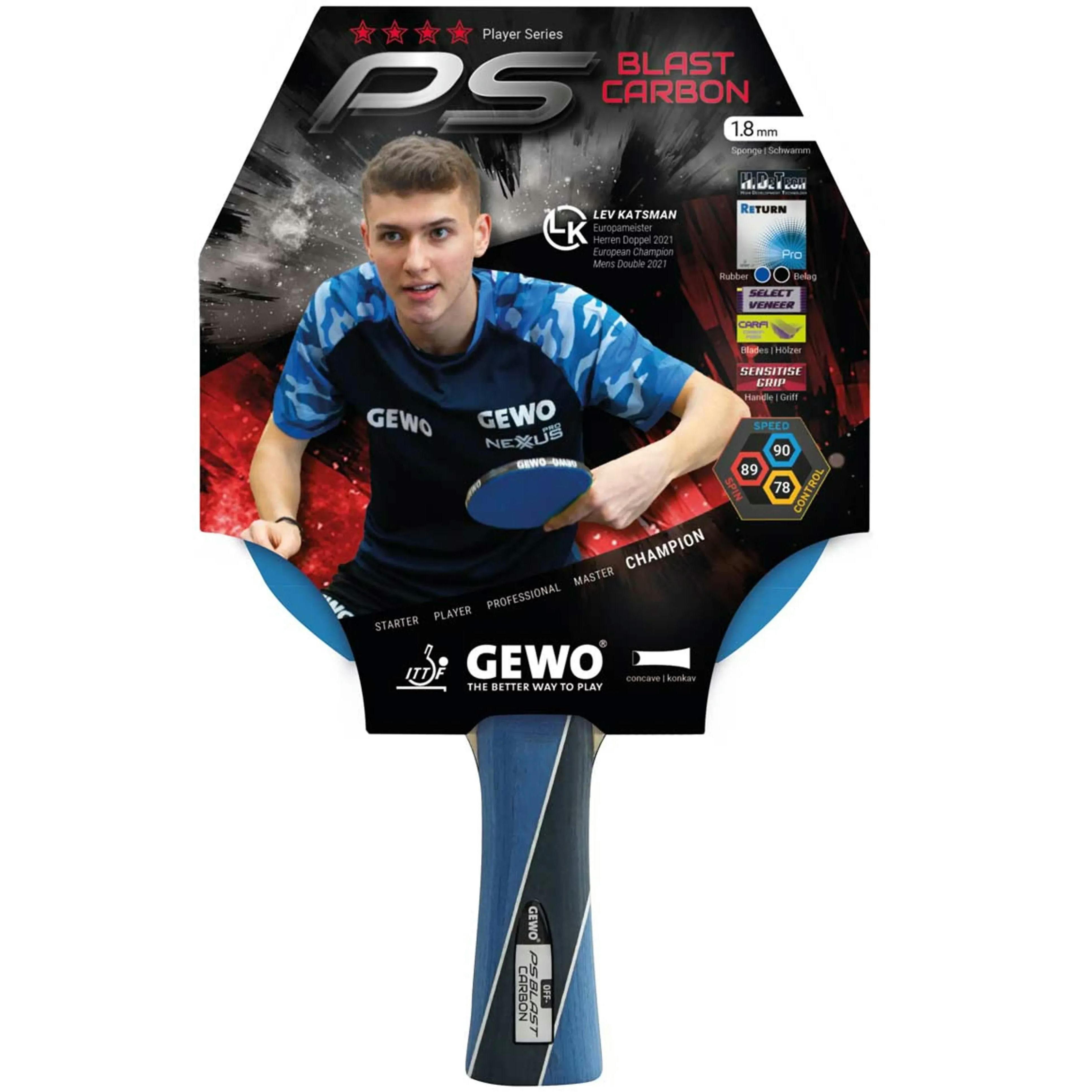 Ракетка для настільного тенісу Gewo PS Blast Carbon FL (1074000001)фото1