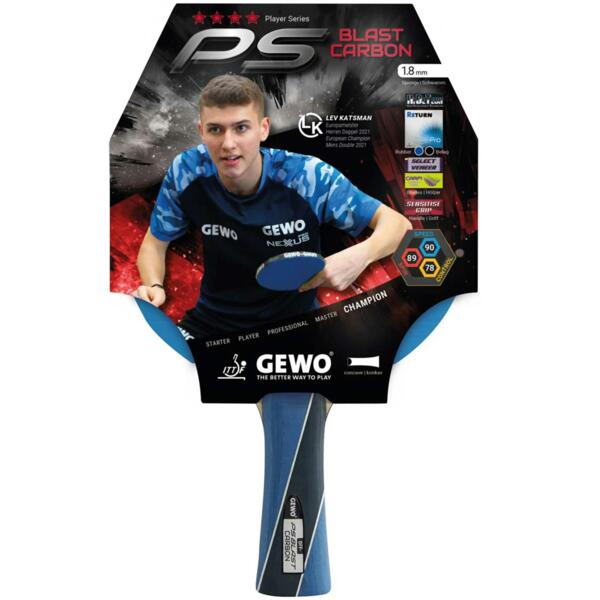 

Ракетка для настольного тенниса Gewo PS Blast Carbon FL (1074000001)