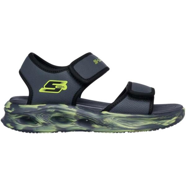 Сандали для мальчиков Skechers S Lights - Sola Glow 407032L CCBK 28.5 (12 US) серые