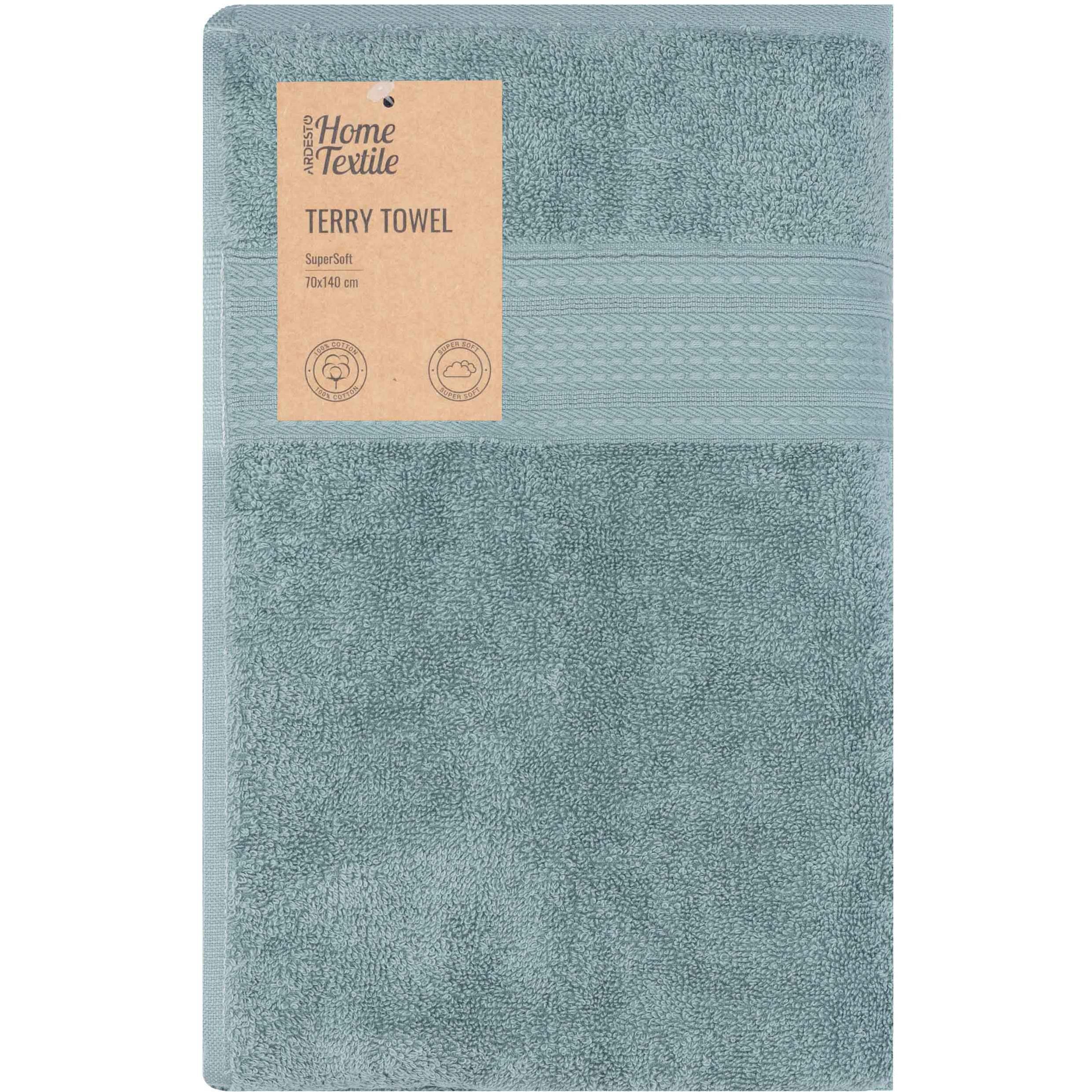 Полотенце махровое ARDESTO SuperSoft 70х140см, зеленый (ART2270SSP) фото 1