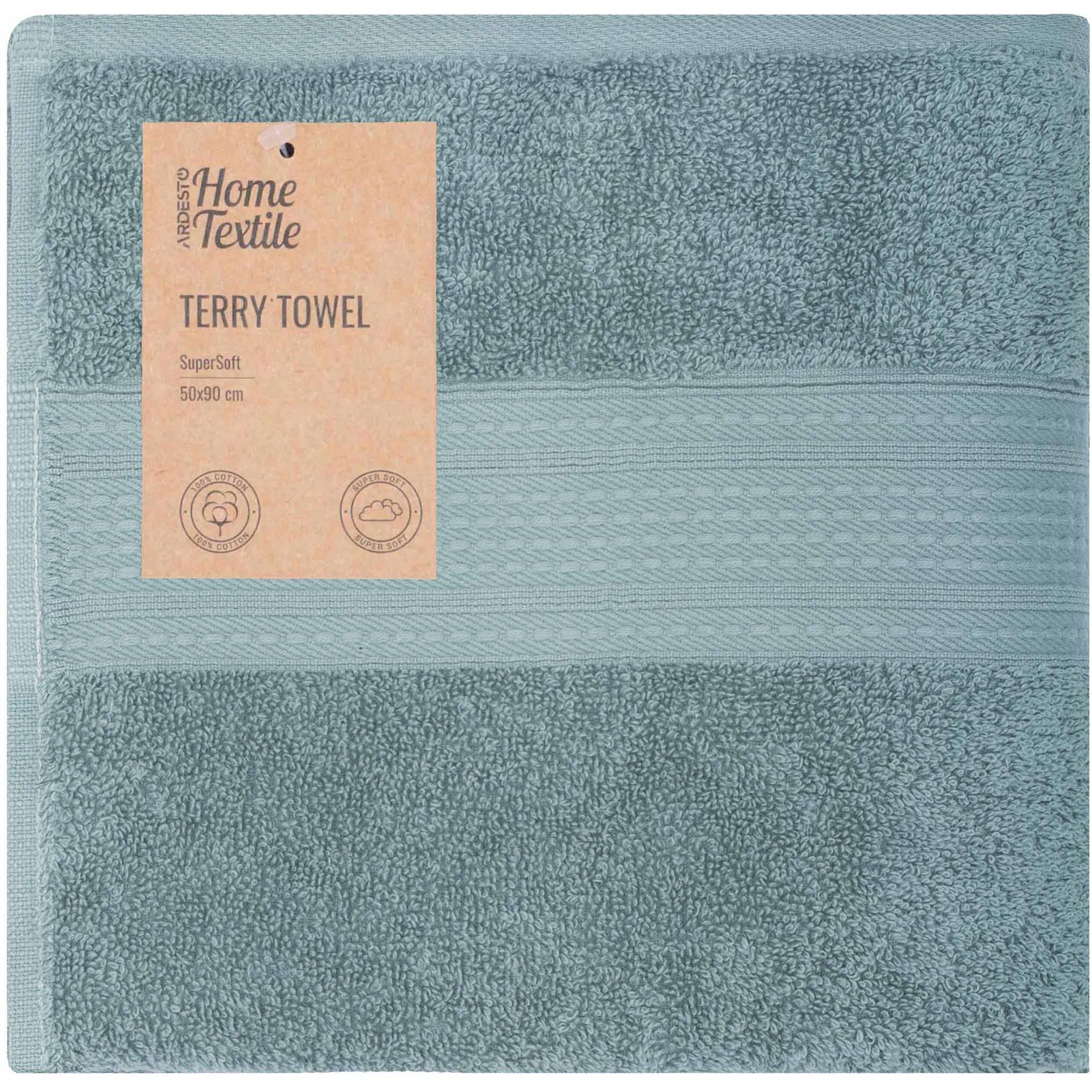 Полотенце махровое ARDESTO SuperSoft 50х90см, зеленый (ART2250SSP) фото 1