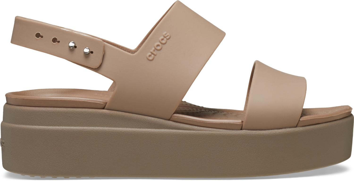 Сандали женские Crocs Brooklyn Low Wedge W 206453-2EL 38-39 (8 US) коричневые