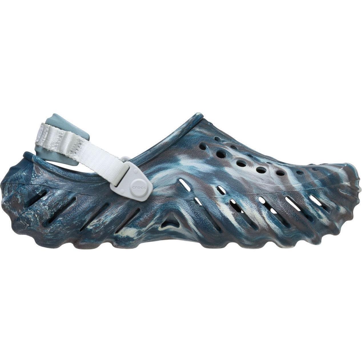 Крокси чоловічі Crocs Echo Marbled Clog BlS/Mlt 208454-0LE 42-43 (M9/W11 US) темно-сині