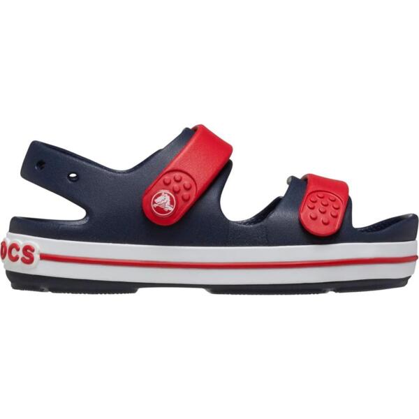 

Сандалии для мальчиков Crocs Crocband Cruiser Sandal K Sdt 209423-4OT 32-33 (J1 US) темно-синие с красным