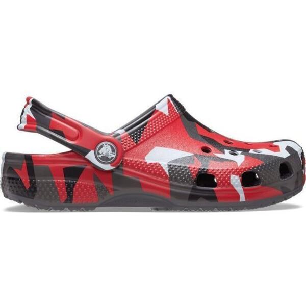 

Кроксы для мальчиков Crocs Classic Geo Camo Clog K SGy/Mlti 211171-0IE 29-30 (C12 US) темно-серые