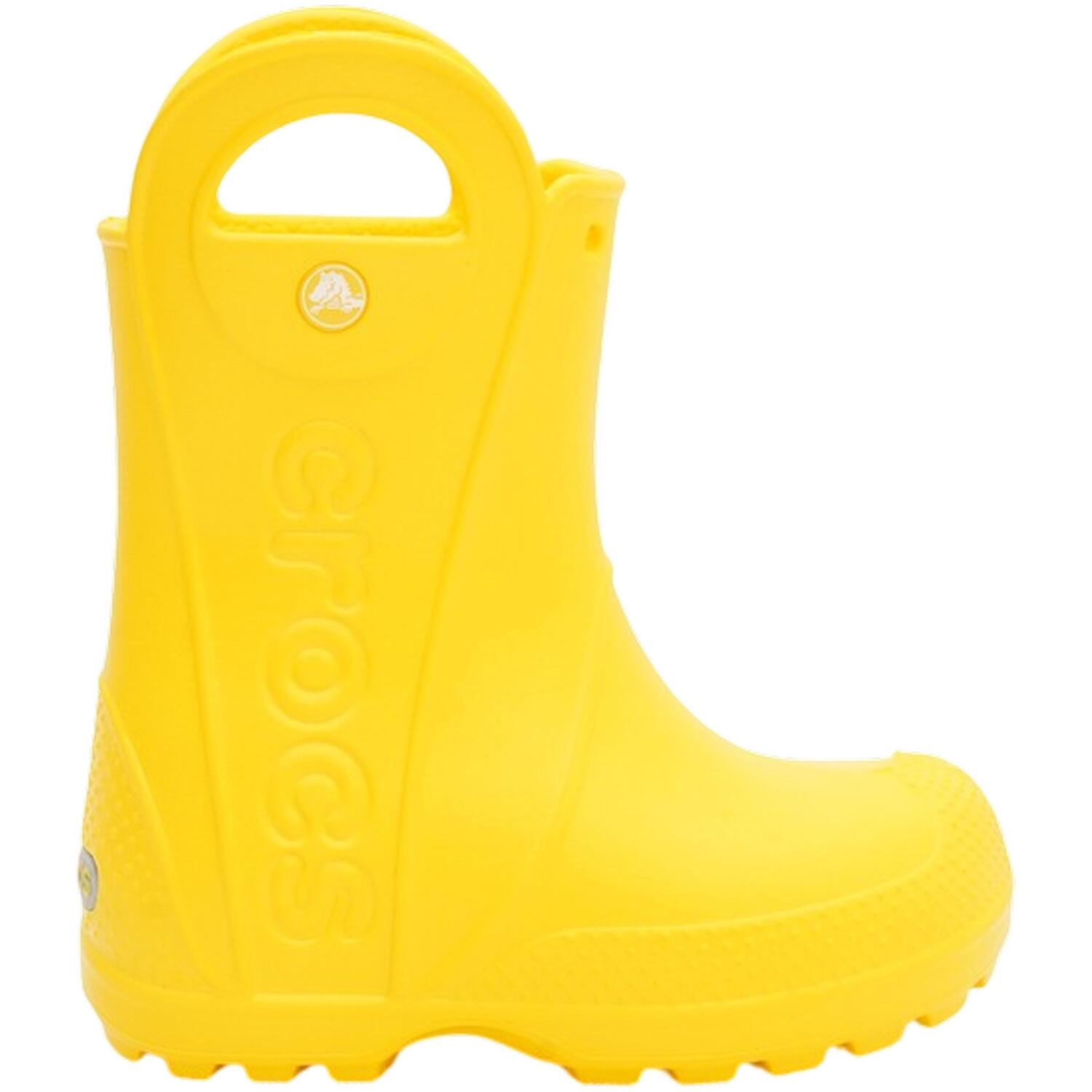 Сапоги детские Crocs Handle It Rain Boot T 211056-730 24-25 (C8 US) желтые фото