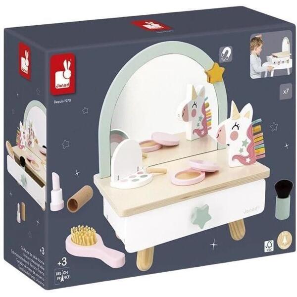 Игровой набор Janod Туалетный столик мини Единорожки (J06463)