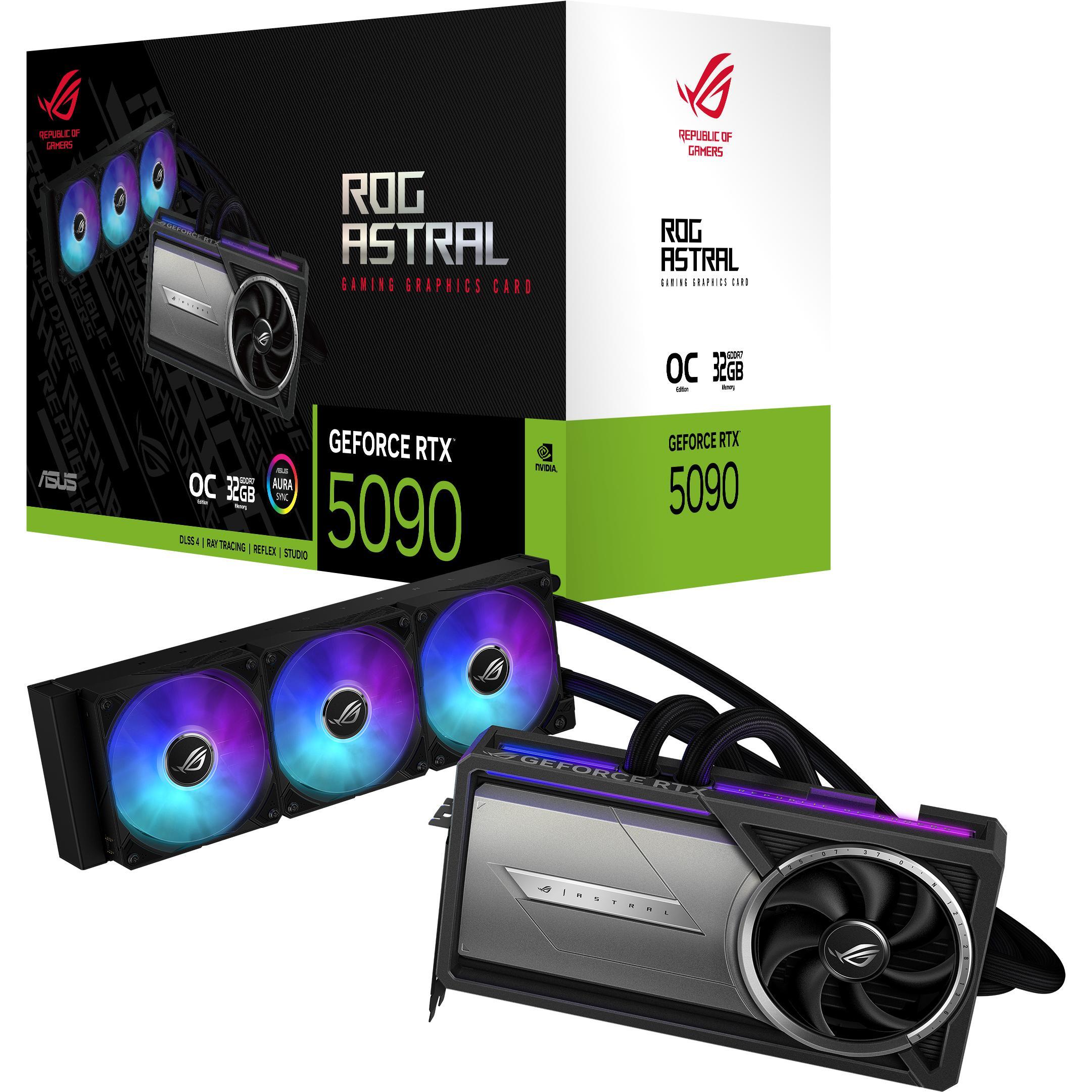 Видеокарта ASUS GeForce RTX 5090 32GB GDDR7 OC ROG Astral LC (90YV0LW2-M0NA00) фото 1