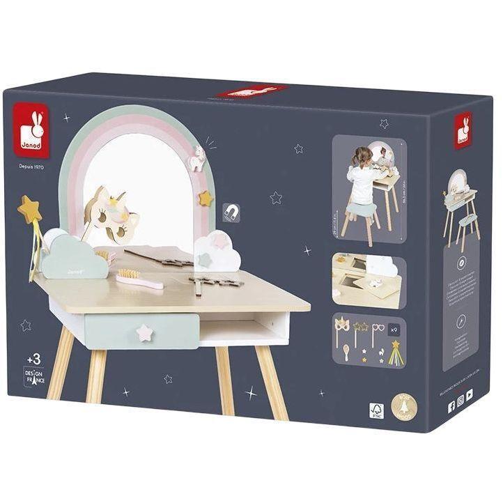Игровой набор Janod Туалетный столик Единорожки (J06464) фото