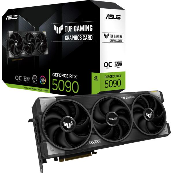 

Видеокарта ASUS GeForce RTX 5090 32GB GDDR7 OC TUF (90YV0LY0-M0NA00)