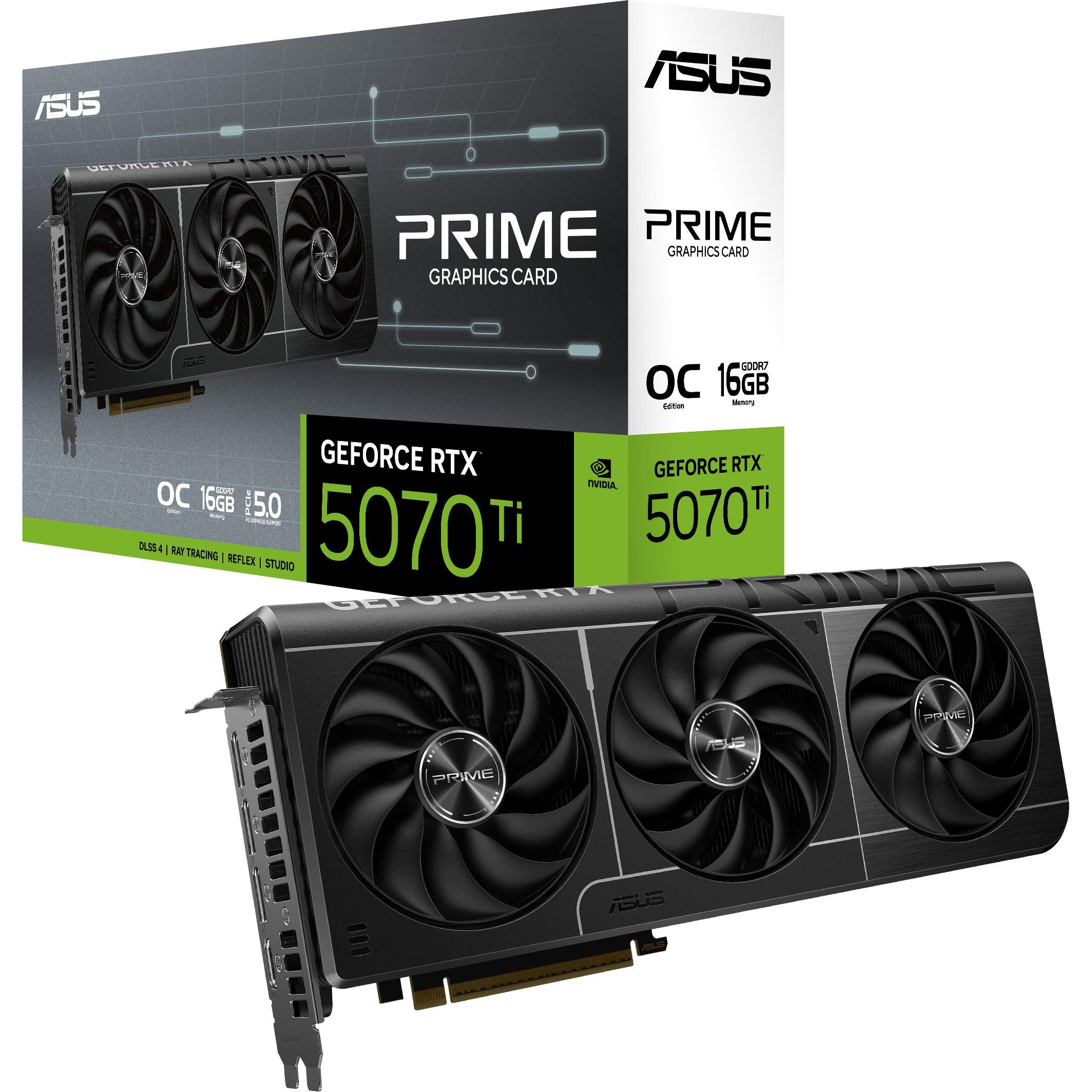 Видеокарта ASUS GeForce RTX 5070 TI 16GB GDDR7 OC PRIME (90YV0MF0-M0NA00) фото 1