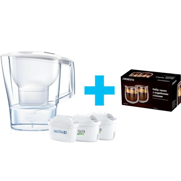 Фильтр-кувшин Brita Aluna_eu XL белый, 3 картриджа (M1024025)