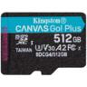Карта пам'яті Kingston microSD 512GB C10 UHS-I U3 A2 V30 R200/W160MB/s (SDCG4/512GBSP)